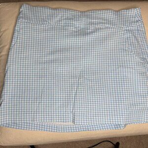 Zac & Rachel Size 16 Checkered Blue & White Pull on Skorts